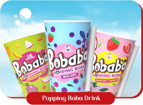 Boisson Boba pétillante