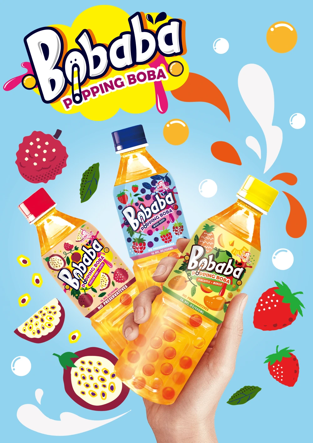 💥POP INTO FLAVOR: Hong Da Ma Unveils New Popping Boba Fruit Tea in PET Bottles