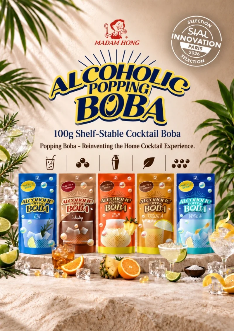 Madam Hong Alcoholic Popping Boba Selected for SIAL Innovation Paris 2026