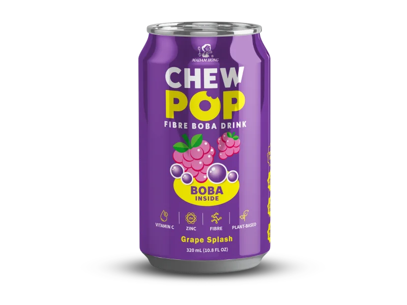Chewpop Grape Splash fibre boba drink