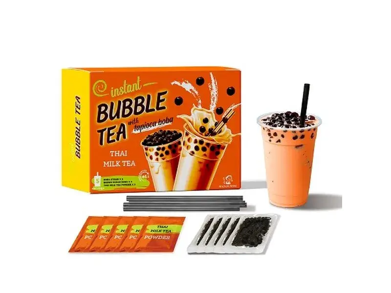 kit de té con leche de burbujas de leche tailandesa